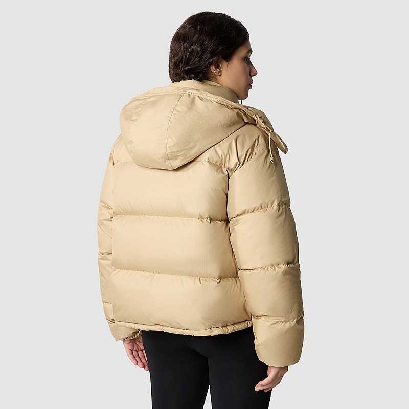 Women's The North Face Sierra Down Jackets Khaki Grey | Malaysia-1076825