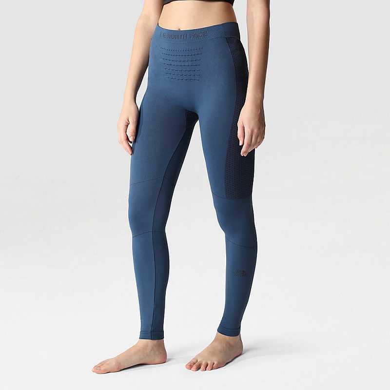 Women\'s The North Face Sport Leggings Blue Turquoise / Black | Malaysia-1839074