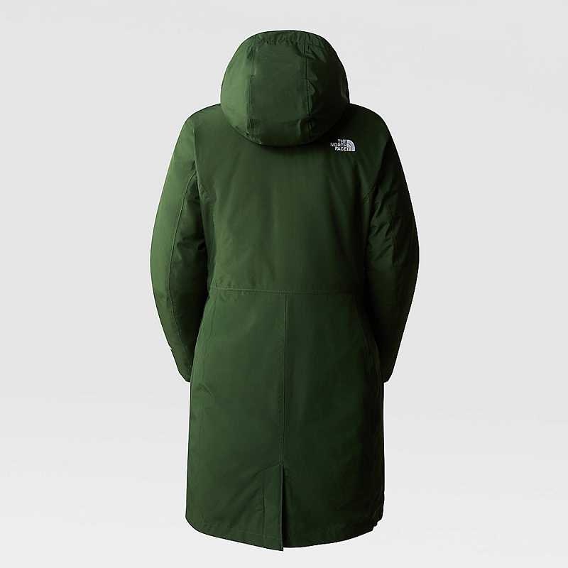 Women's The North Face Suzanne Triclimate Down Jackets Deep Green | Malaysia-0781693